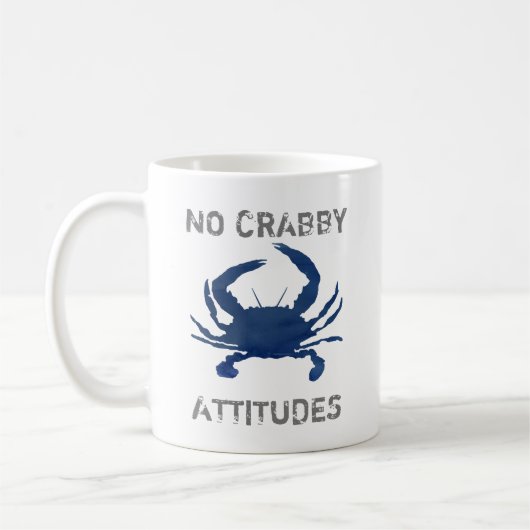 Mug Crabe Bleu Aucune attitude du crabe (Gauche)