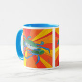 Mug Crabe bleu glacé (Devant gauche)