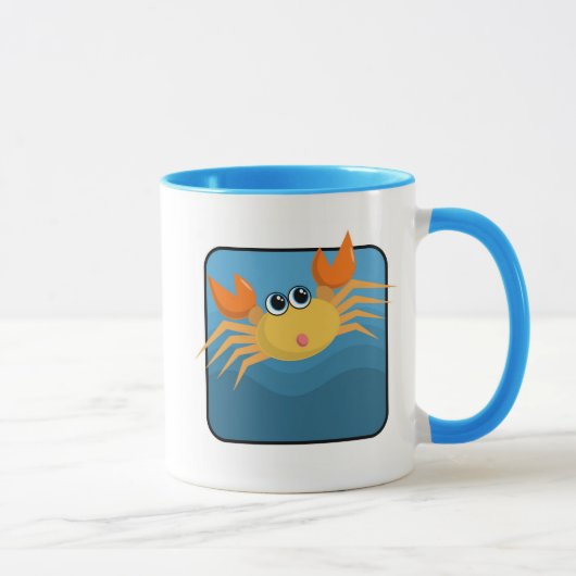 Mug Crabe de bande dessinée (Droite)