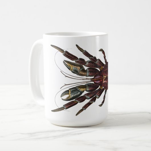 Mug Crabe de coco - Conception Vintage (Devant gauche)