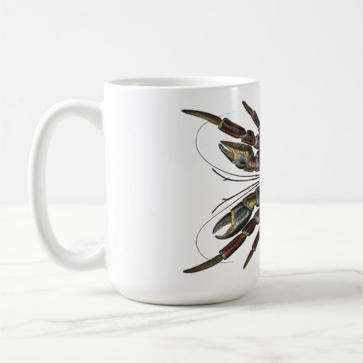 Mug Crabe de coco - Conception Vintage (Gauche)