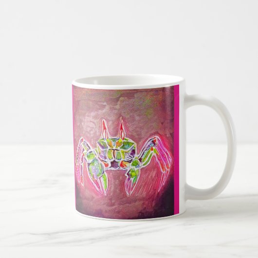 Mug Crabe de fantôme dans le rose (Droite)