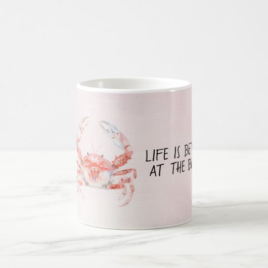 Mug Crabe de l'océan Rouge Blush (Centre)