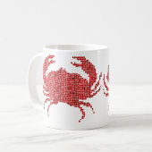 Mug Crabe de mosaïque (Devant gauche)