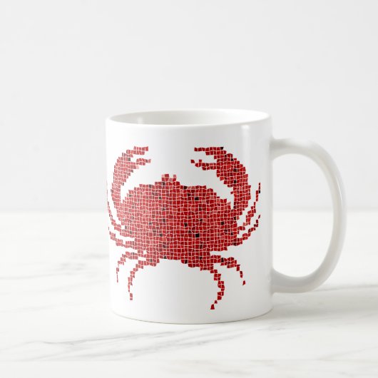 Mug Crabe de mosaïque (Droite)