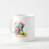 Mug Crabe en vacances (Devant gauche)