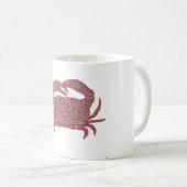 Mug Crabe fait de cercles (Devant droit)