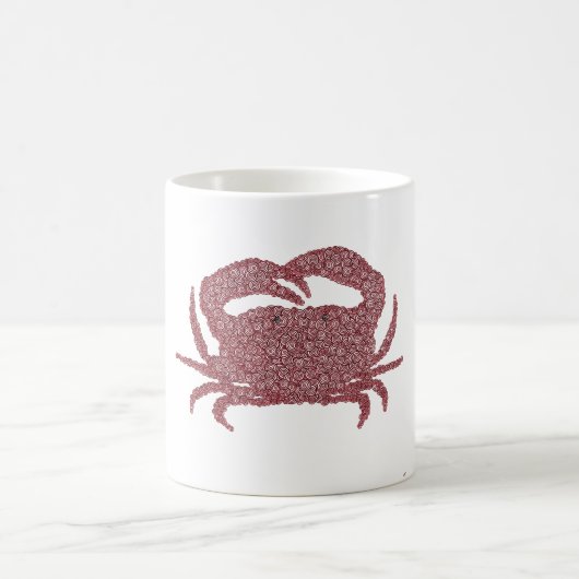 Mug Crabe fait de cercles (Centre)