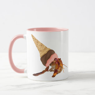 Mug Crabe mignonne Hermite Avec Coquille De Cône De Cr