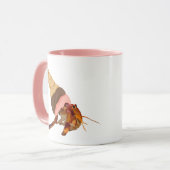 Mug Crabe mignonne Hermite Avec Coquille De Cône De Cr (Devant gauche)