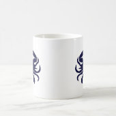 Mug Crabe Monogrammé Bleu Foncé (Centre)