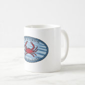Mug Crabe néerlandais de port pêchant le bleu (Devant droit)