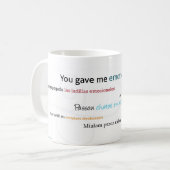Mug Crabes émotifs fantaisie (Devant gauche)