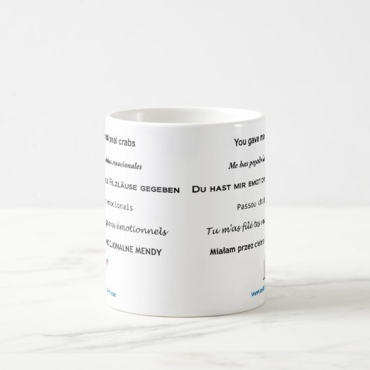 Mug Crabes émotifs tous dans vos affaires (Centre)