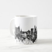 Mug Cracovie Pologne Skyline BW (Devant gauche)