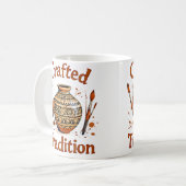Mug Crafted Tradition Cultural Pottery Design (Devant gauche)