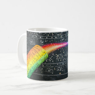 Mug Craie colorée sur un tableau noir représentant des