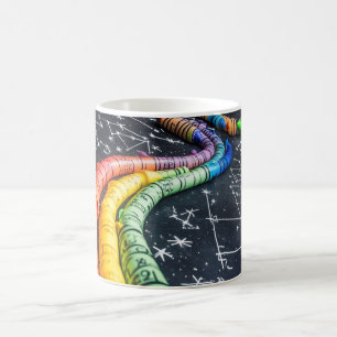 Mug Craie colorée sur un tableau noir représentant des