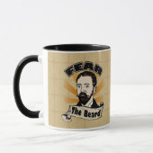Mug Craignez la barbe, la moustache drôle (Gauche)