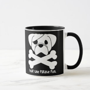 Mug Craignez le carlin de pirate