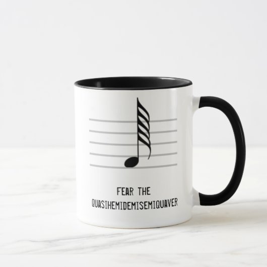 Mug Craignez le Quasihemidemisemiquaver (Droite)