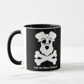Mug Craignez le Schnauzer de pirate (Gauche)
