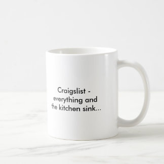 Mug Craigslist - tout et l'évier de cuisine ......