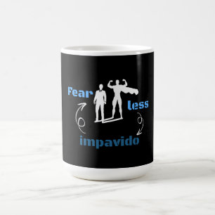 Mug Craindre moins être courageux Bilingue