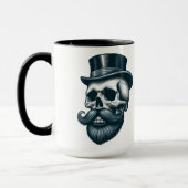 Mug Crâne à chapeau haut de forme barbu (Gauche)
