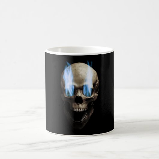 Mug Crâne à flammes bleues (Centre)