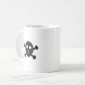 Mug Crâne à flancs noirs (Devant gauche)