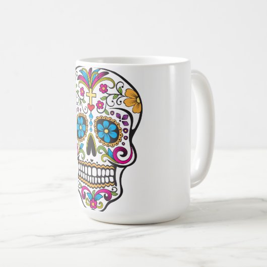 Mug Crâne à sucre (Devant droit)
