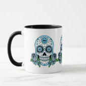 Mug Crâne à sucre bleu (Gauche)
