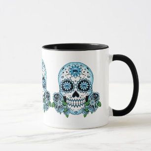 Mug Crâne à sucre bleu