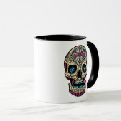 Mug Crâne à sucre Dia De Los Muertos (Devant droit)