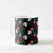 Mug crâne à sucre noir (Devant gauche)