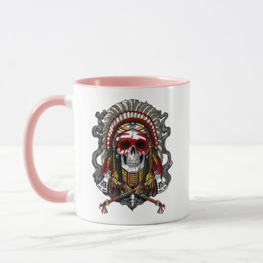 Mug Crâne amérindien en chef (Gauche)