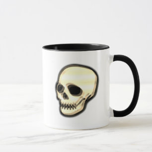 Mug Crâne Art Retro Design Vintage Duotone