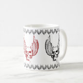 Mug Crâne aux ailes éthérées (Devant droit)