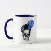 Mug Crâne avec Casquette bleu (Gauche)