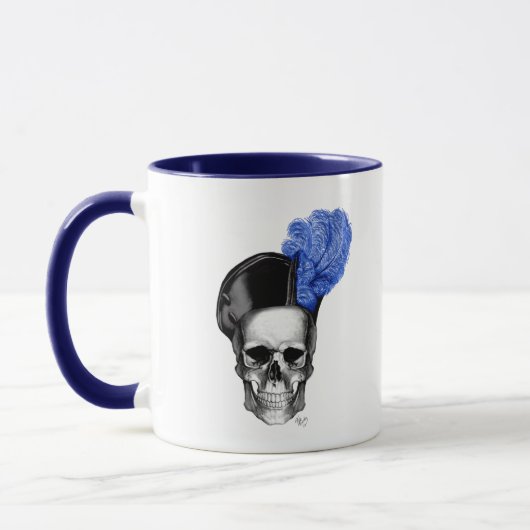 Mug Crâne avec Casquette bleu (Gauche)