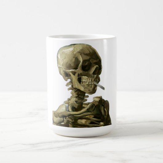 Mug Crâne avec cigarette par Van Gogh (Centre)