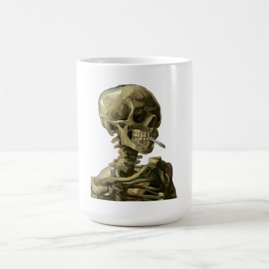 Mug Crâne avec cigarette par Van Gogh (Centre)