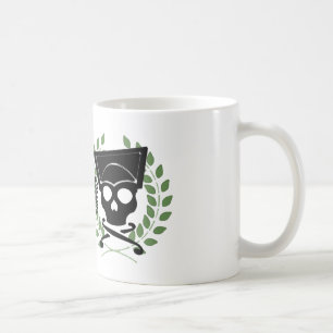 Mug Crâne avec couronne (vert)