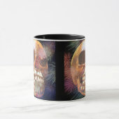 Mug Crâne avec feux d'artifice (Centre)