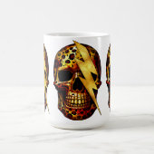 Mug Crâne avec impression léopard et étincelles dorées (Centre)
