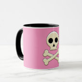 Mug Crâne avec os (Devant gauche)