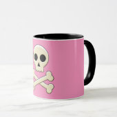 Mug Crâne avec os (Devant droit)
