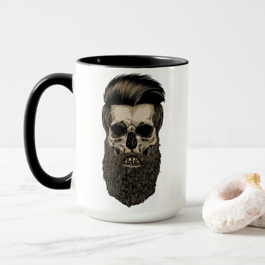 Mug Crâne Barbu (Avec donut)