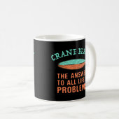 Mug Crane Beach Réponse à tous les problèmes de la vie (Devant droit)